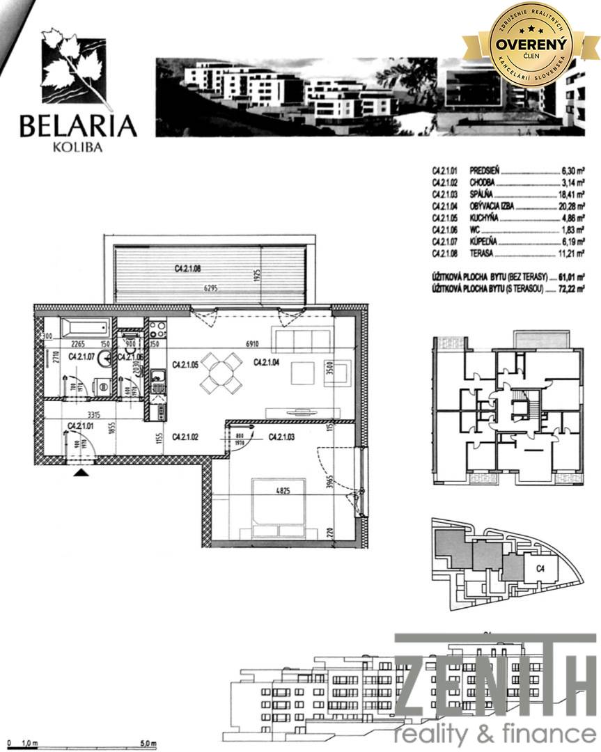 Sale One bedroom apartment, Svätovavrinecká, Bratislava - Nové Mesto, 