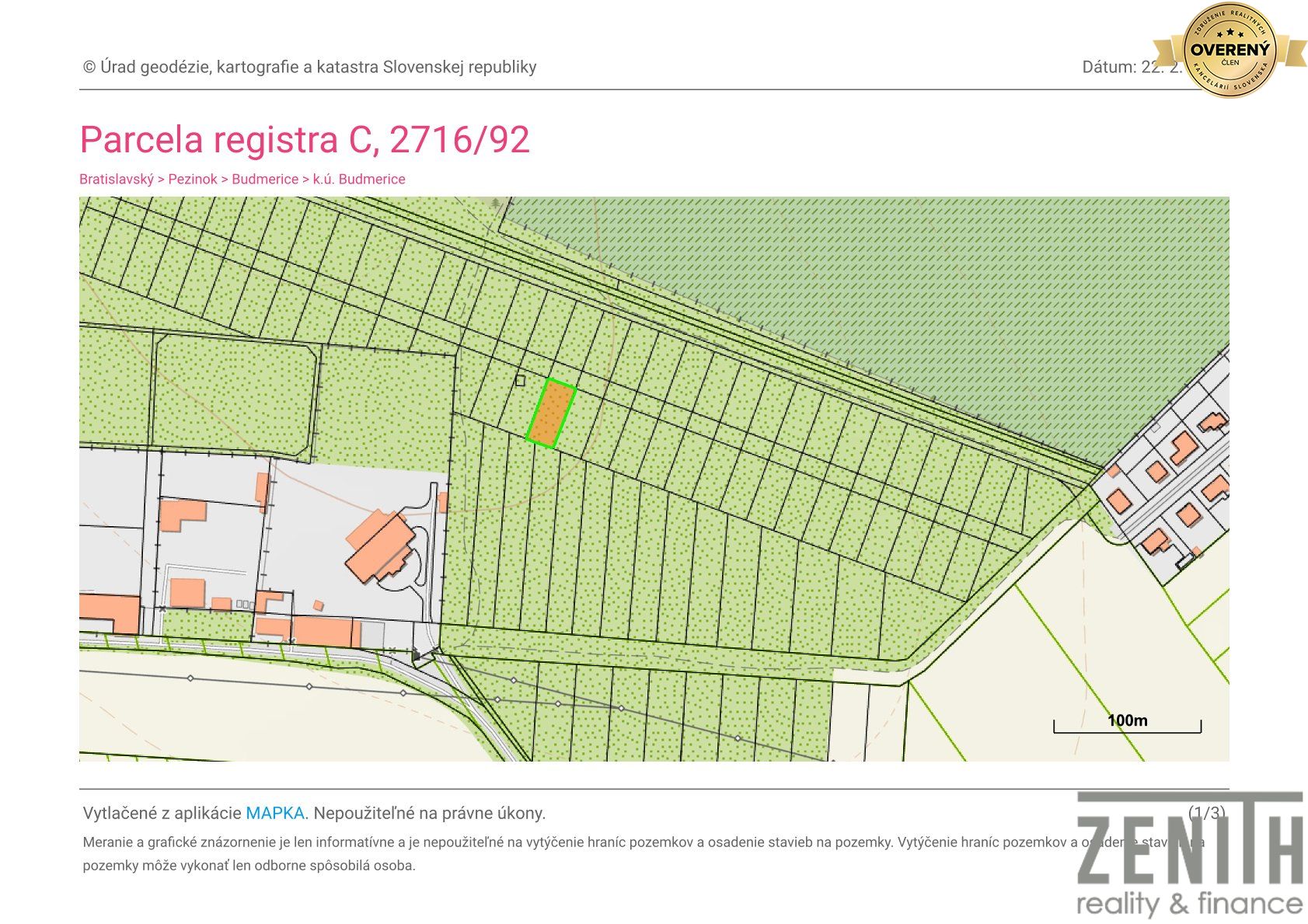 Sale Land – for living, Land – for living, Pezinok, Slovakia